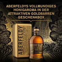 Lade das Bild in den Galerie-Viewer, Aberfeldy 12 Jahre Goldbarren Geschenkbox Highland Single Malt Scotch Whisky 40%vol. 0,7l - Auktionshaus Martin
