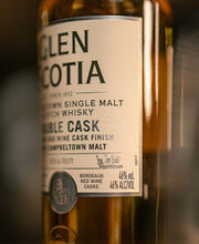 Lade das Bild in den Galerie-Viewer, Glen Scotia Double Cask Bordeaux Red Wine Cask Finish Campbeltown Single Malt Scotch Whisky 46%vol. 0,7l
