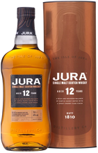 Lade das Bild in den Galerie-Viewer, Jura 12 Jahre Single Malt Scotch Whisky 40%vol. 0,7l
