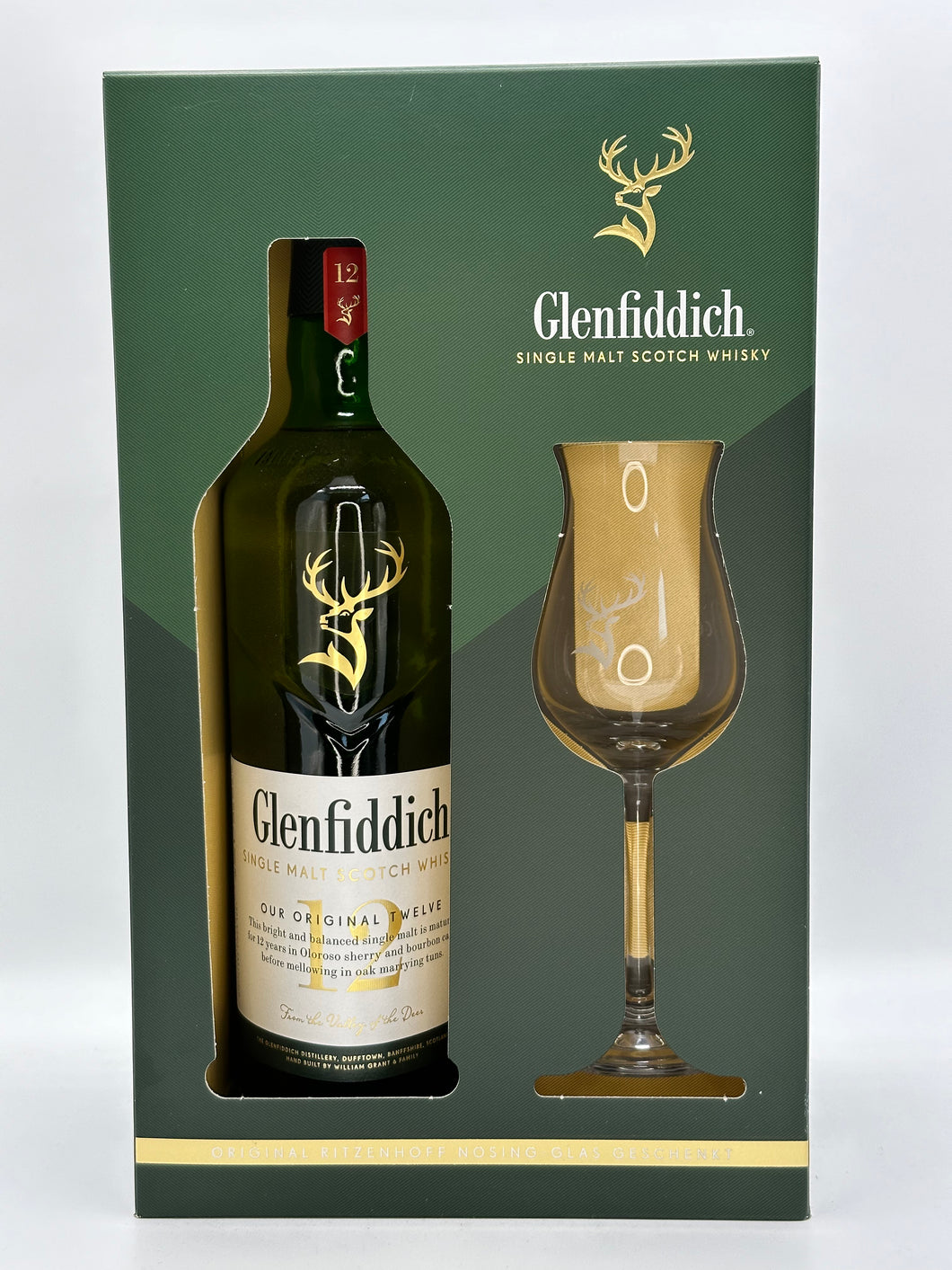 Glenfiddich Our Original Twelve 12 Jahre Single Malt Scotch Whisky mit Glas 40%vol. 0,7l