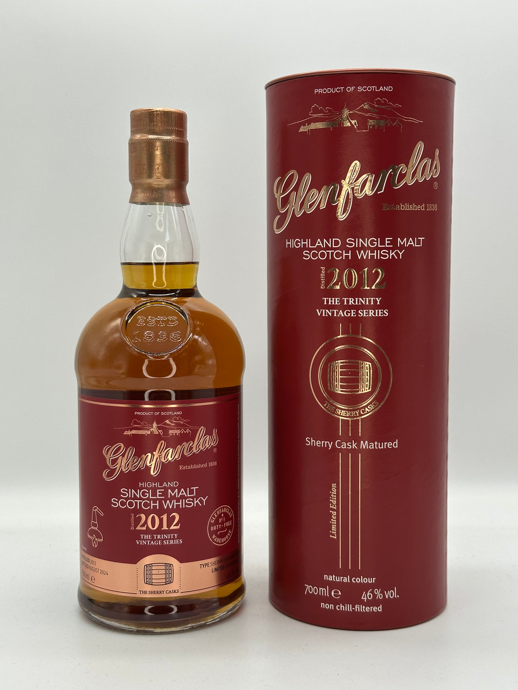 Glenfarclas The Trinity Vintage Series No.1 2012/2024 The Sherry Casks Limited Edition Highland Single Malt Scotch Whisky 46%vol. 0,7l