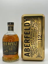 Lade das Bild in den Galerie-Viewer, Aberfeldy 12 Jahre Goldbarren Geschenkbox Highland Single Malt Scotch Whisky 40%vol. 0,7l
