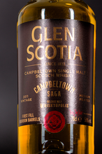 Lade das Bild in den Galerie-Viewer, Glen Scotia Campbeltown Saga Release No.1 Whiskyopolis Vintage 2011 Medium Peated Campbeltown Single Malt Scotch Whisky 50%vol. 0,7l
