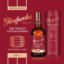 Lade das Bild in den Galerie-Viewer, Glenfarclas The Trinity Vintage Series No.1 2012/2024 The Sherry Casks Limited Edition Highland Single Malt Scotch Whisky 46%vol. 0,7l - Auktionshaus Martin
