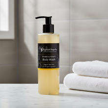 Lade das Bild in den Galerie-Viewer, Highland Soap Company Scottish Handmade Soaps Whisky &amp; Honig Organic Body Wash 0,25l
