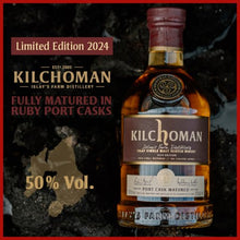 Lade das Bild in den Galerie-Viewer, Kilchoman Port Cask 2024 100 % fully Ruby Port Casks Limited Edition Islay Single Malt Scotch Whisky 50%vol. 0,7l - Auktionshaus Martin
